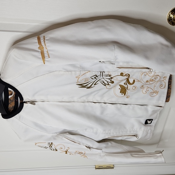 Joe Rocket Honda Goldwing white summer motorcycle motocross jacket size small - Picture 2 of 14